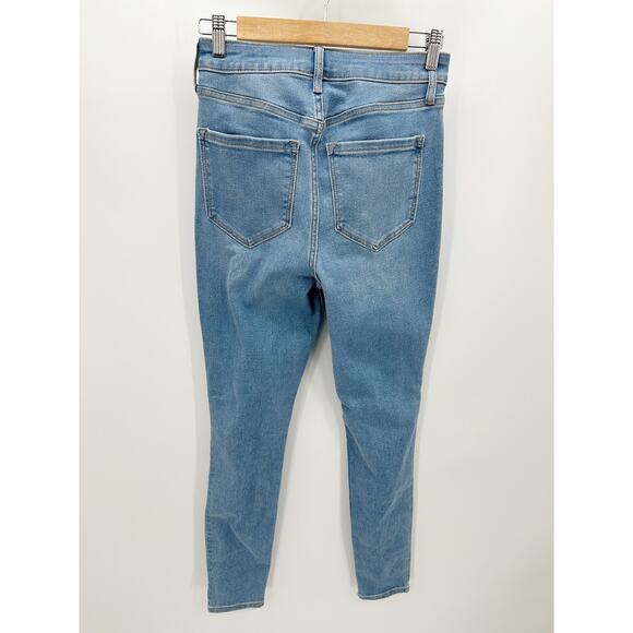 Old Navy Extra High Rise Rockstar Super Skinny Blue Jeans Women's Size 6 - Picture 2 of 8
